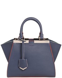 Fendi Mini 3jours Contrast Piping Leather Bag