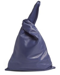 Creatures of Comfort Large Nappa Leather Malia Bag Blue