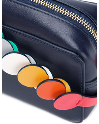 Anya Hindmarch Mini Blue Leather Rainbow Strap Bag