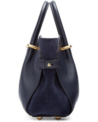 Nina Ricci Navy Leather Baby March Bag