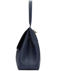 Mansur Gavriel Navy Leather Lady Bag