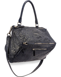 Givenchy Pandora Medium Pepe Leather Shoulder Bag Navy