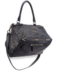 Givenchy Pandora Medium Pepe Leather Shoulder Bag Navy
