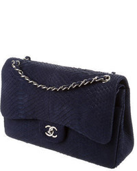 Chanel Python Jumbo Double Flap Bag