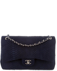 Chanel Python Jumbo Double Flap Bag