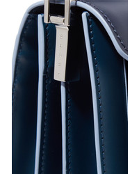 Marni Trunk Leather Shoulder Bag Midnight Blue
