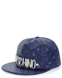 Moschino Shadow Leather Baseball Cap