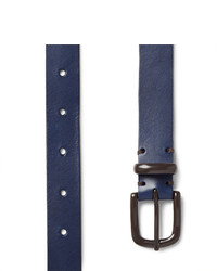 Oliver Spencer 25cm Blue Coniston Leather Belt