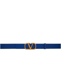 Valentino Garavani Blue Vlogo Belt