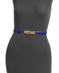 Moschino Large Logo Leather Belt