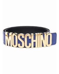 Moschino Logo Plaque Buckle Fastening Belt