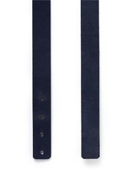 St. John Metal Plate Leather Belt