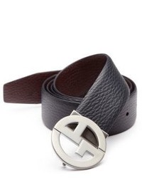 Giorgio Armani Reversible Grained Leather Belt