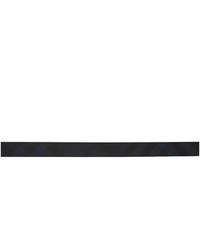 Burberry Reversible Navy And Black Plaque Belt