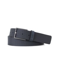 Hugo Tril Grid Textured Leather Belt