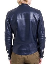 Lanvin Matte Leather Biker Jacket
