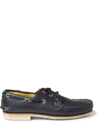 Quoddy Crepe Sole Leather Boat Shoes