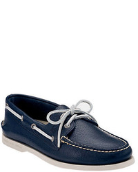 Sperry Navy A O 2 Eye Leather Boat Shoe Smart Value