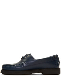 A.P.C. Navy Basile Boat Shoes