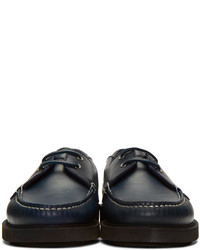 A.P.C. Navy Basile Boat Shoes