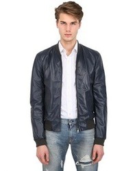 Dolce & Gabbana Nappa Leather Bomber Jacket