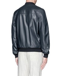 Façonnable Faonnable Leather Bomber Jacket