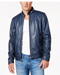 GUESS Faux Leather Moto Jacket