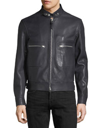 Tom Ford Lambskin Leather Bomber Jacket