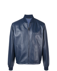 Prada Smooth Leather Bomber Jacket