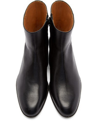 Maison Margiela Black Leather Tuxedo Boots