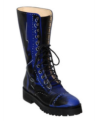 Moschino 40mm Shadow Leather Boots