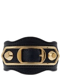 Navy Leather Bracelet