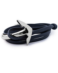 Miansai Anchor Half Cuff Leather Bracelet