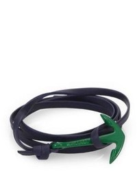 Miansai Colored Hook Leather Wrap Bracelet