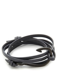 Miansai Hooked Leather Wrap Bracelet