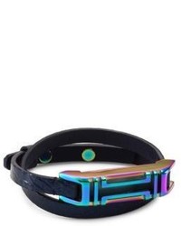 Tory Burch X Fitbit Double Wrap Leather Bracelet