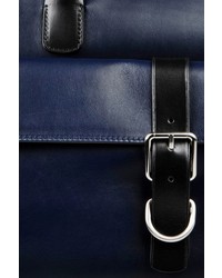 Giorgio Armani Briefcase In Calfskin And Leather