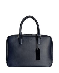 Giorgio Armani Pringle Embossed Leather Briefcase