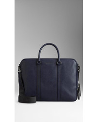 Burberry London Leather Briefcase With Digital Compartt