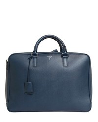 Saffiano Leather Single Briefcase