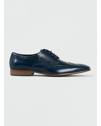 Navy Leather Brogues