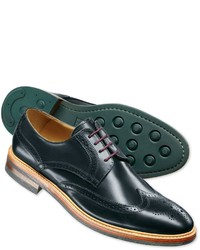 Charles Tyrwhitt Navy Eaton Brogue Shoes