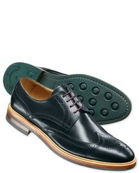 Charles Tyrwhitt Navy Eaton Brogue Shoes