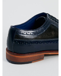 Topman Delta Two Tone Brogue Shoes