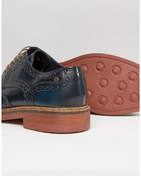 Base London Woburn Hi Shine Leather Brogues