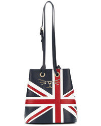 Charlotte Olympia Feline Union Jack Bucket Bag