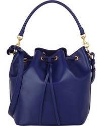 Saint Laurent Medium Bucket Bag Blue