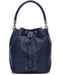 Marc by Marc Jacobs Navy Large New Too Hot To Handle Bucket Bag