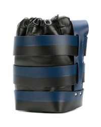 Paco Rabanne Striped Bucket Shoulder Bag
