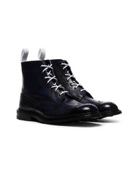 Trickers Blue Stow Leather Country Boots